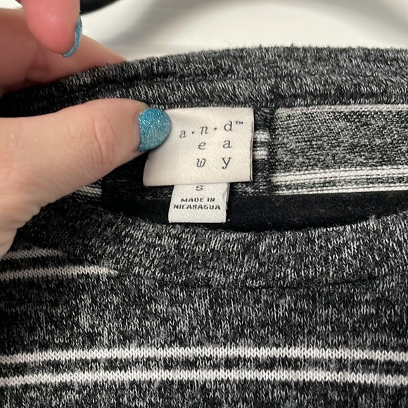 A New Day Grey and White Long Sleeve Soft Shirt - Picture 3 of 4